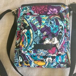 Vera Bradley Disney Mini Hipster Crossbody Purple Paisley Purse